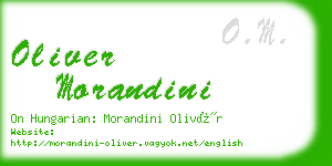 oliver morandini business card